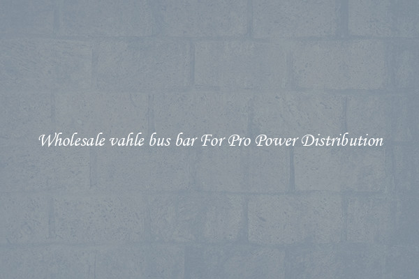 Wholesale vahle bus bar For Pro Power Distribution
