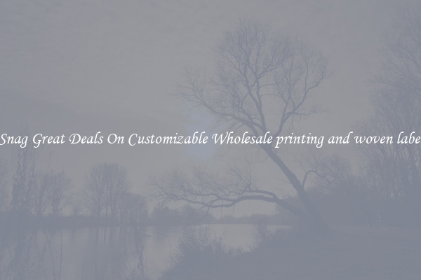 Snag Great Deals On Customizable Wholesale printing and woven label