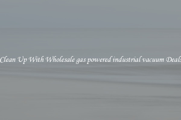 Clean Up With Wholesale gas powered industrial vacuum Deals