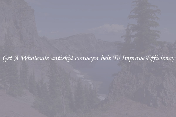 Get A Wholesale antiskid conveyor belt To Improve Efficiency