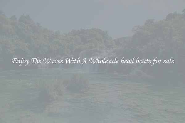 Enjoy The Waves With A Wholesale head boats for sale