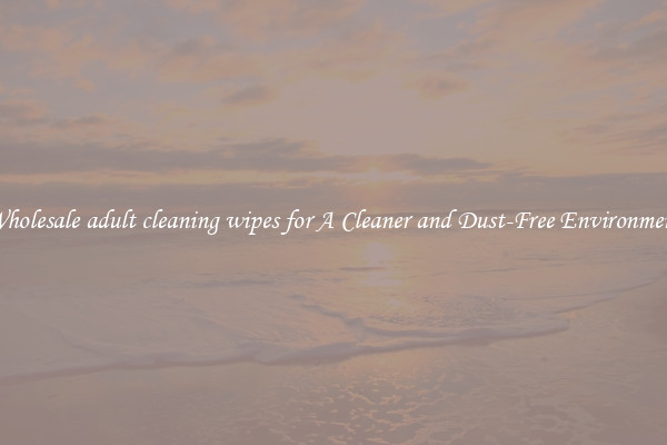Wholesale adult cleaning wipes for A Cleaner and Dust-Free Environment