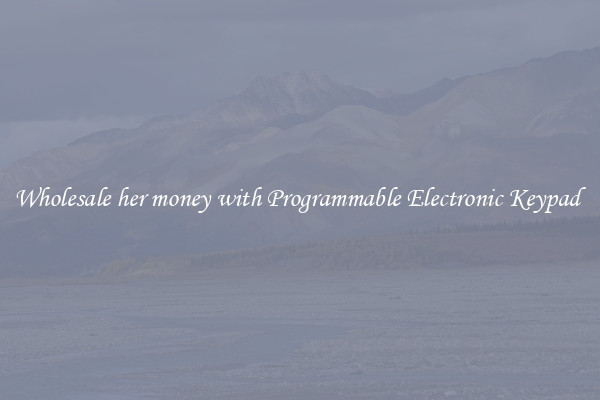 Wholesale her money with Programmable Electronic Keypad 