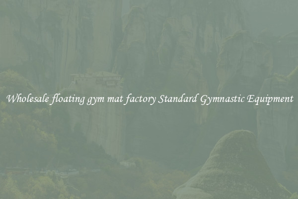 Wholesale floating gym mat factory Standard Gymnastic Equipment
