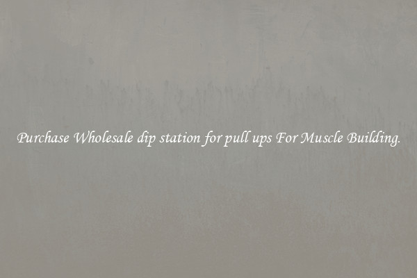 Purchase Wholesale dip station for pull ups For Muscle Building.