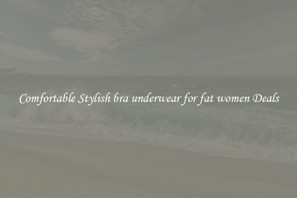Comfortable Stylish bra underwear for fat women Deals
