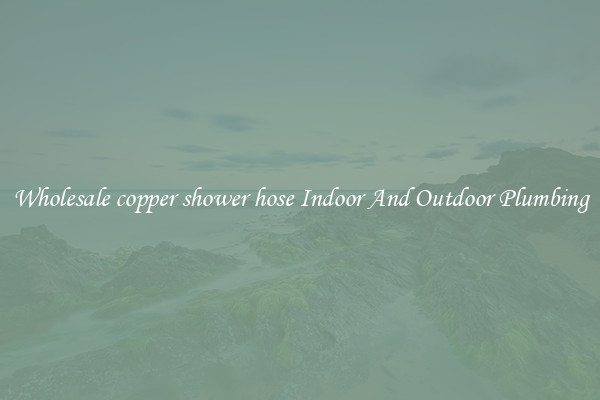 Wholesale copper shower hose Indoor And Outdoor Plumbing