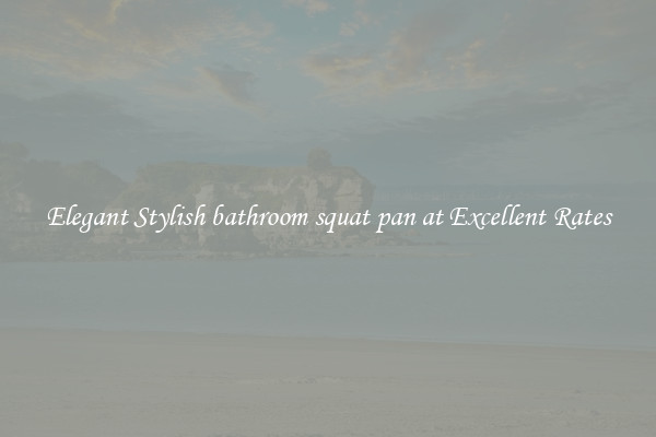 Elegant Stylish bathroom squat pan at Excellent Rates